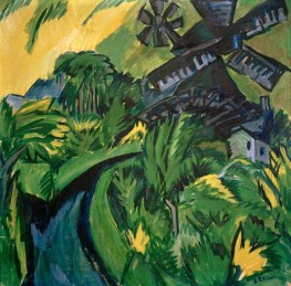 Windmill on Fehmarn, 1913 by Ernst Ludwig Kirchner | Canvas Print