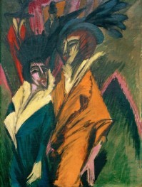 Two Women on the Street, 1914 by Ernst Ludwig Kirchner | Canvas Print