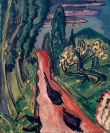 Road in the Taunus Mountains, 1916 by Ernst Ludwig Kirchner | Canvas Print