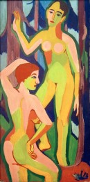 Two Nudes in the Forest II, 1926 by Ernst Ludwig Kirchner | Canvas Print