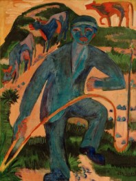Shepherd (with Long Whip), 1922 by Ernst Ludwig Kirchner | Canvas Print