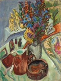 Still Life with Jug and African Bowl, 1912 by Ernst Ludwig Kirchner | Canvas Print