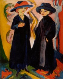 Two Women,  by Ernst Ludwig Kirchner | Canvas Print