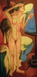 Nude in front of the mirror, 1915 | Ernst Ludwig Kirchner