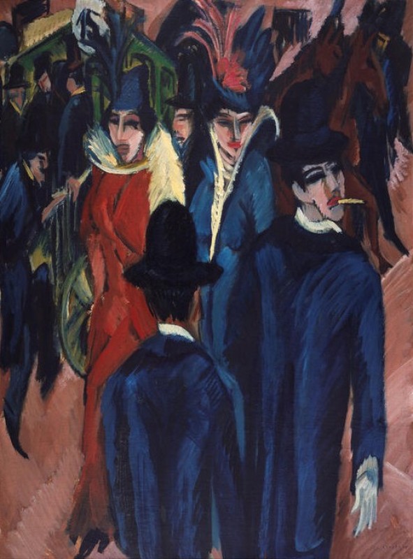 Berliner Straßenszene, 1913 | Ernst Ludwig Kirchner | Giclée Leinwand-Kunstdruck