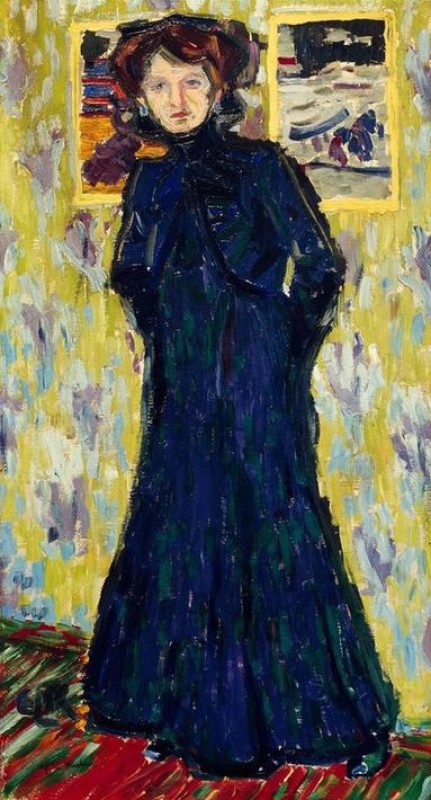 Doris, stehend, 1906 | Ernst Ludwig Kirchner | Giclée Leinwand-Kunstdruck