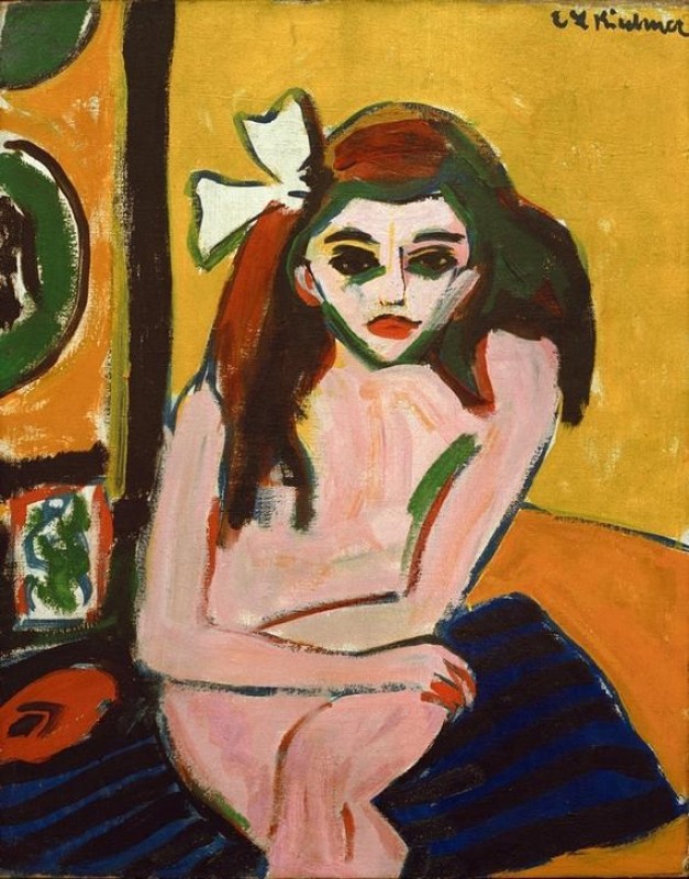 Marzella, 1909 | Ernst Ludwig Kirchner | Giclée Leinwand-Kunstdruck