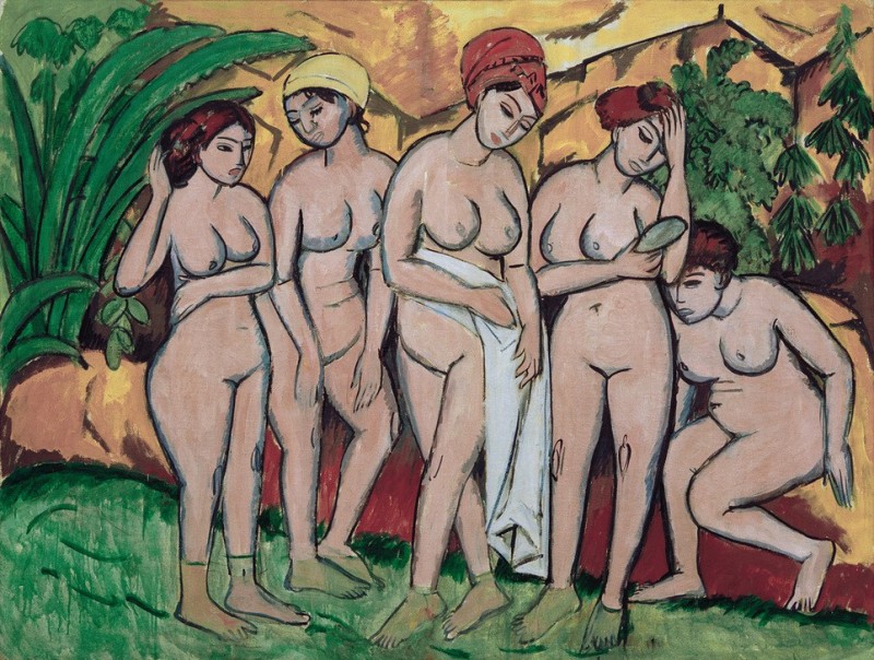 Women Bathing, 1911 | Ernst Ludwig Kirchner | Giclée Canvas Print