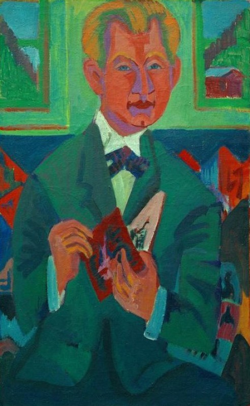 Portrait of Edwin Redslob, 1924 | Ernst Ludwig Kirchner | Giclée Canvas Print