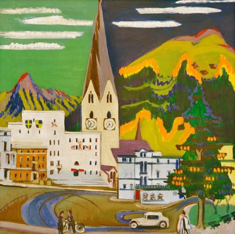 Town Hall Davos Platz, 1931 | Ernst Ludwig Kirchner | Giclée Canvas Print