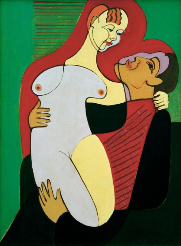 Large Lovers, 1930 | Ernst Ludwig Kirchner | Giclée Canvas Print