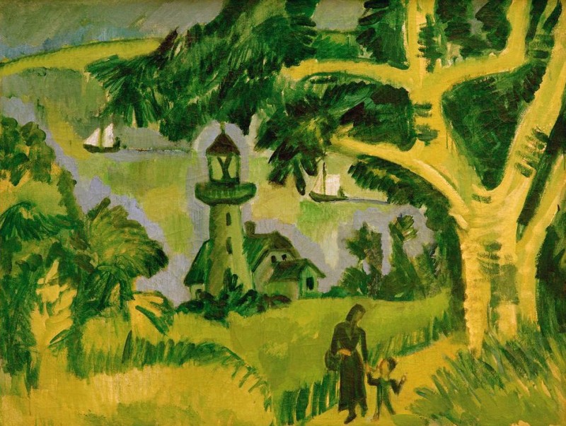 The Lighthouse on Fehmarn, 1912 | Ernst Ludwig Kirchner | Giclée Canvas Print