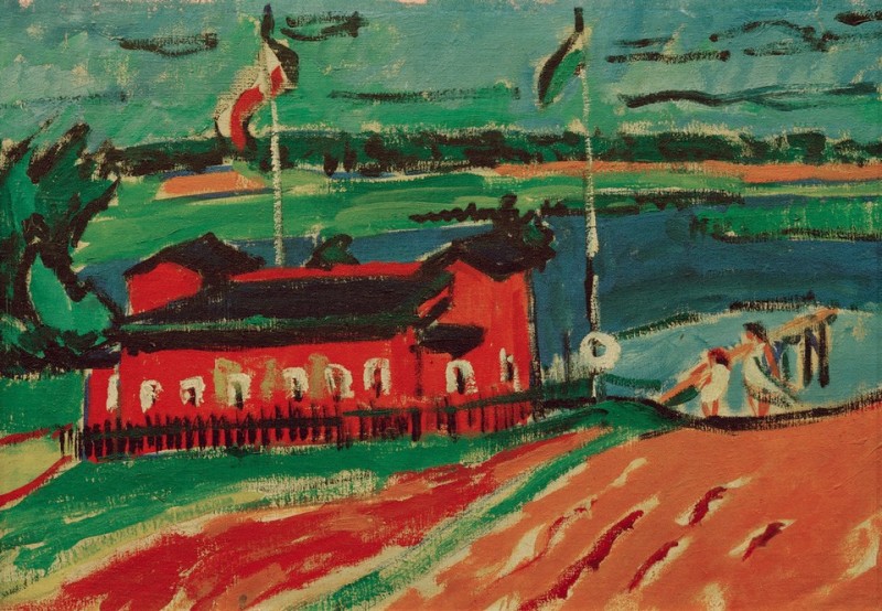 Lido near Dresden, 1909 | Ernst Ludwig Kirchner | Giclée Canvas Print