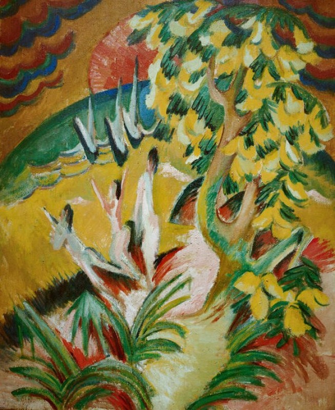 Round bay, 1914 | Ernst Ludwig Kirchner | Giclée Canvas Print