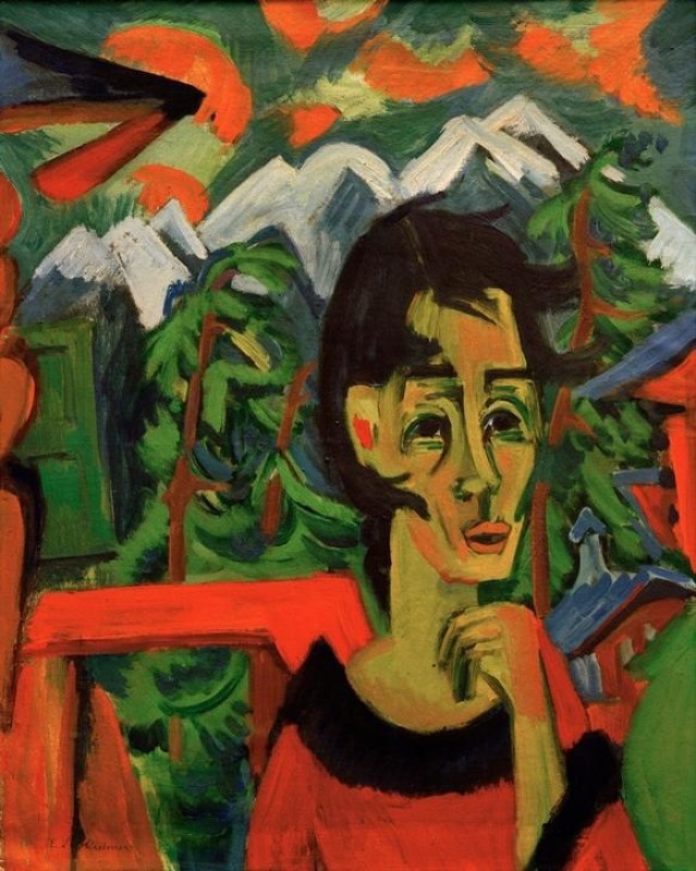 Girl in the Foehn Wind, 1919 | Ernst Ludwig Kirchner | Giclée Canvas Print