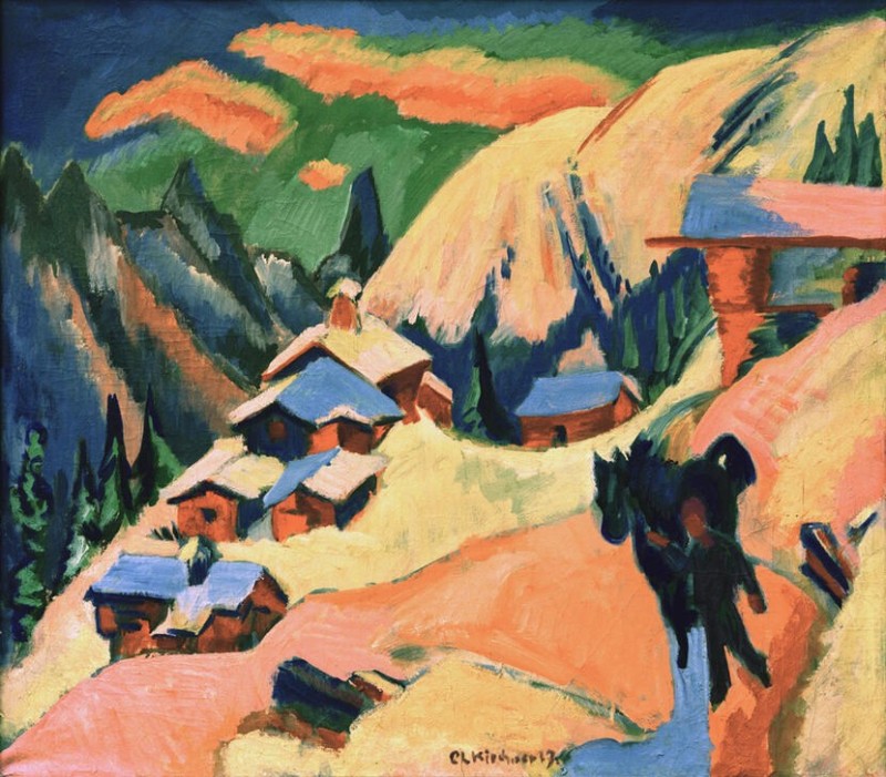 Snow at the Stafelalp., 1917 | Ernst Ludwig Kirchner | Giclée Canvas Print