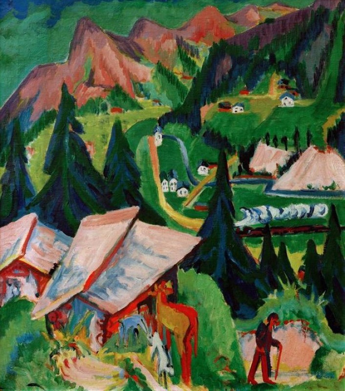 Junkerboden by Stafel from, 1919 | Ernst Ludwig Kirchner | Giclée Canvas Print
