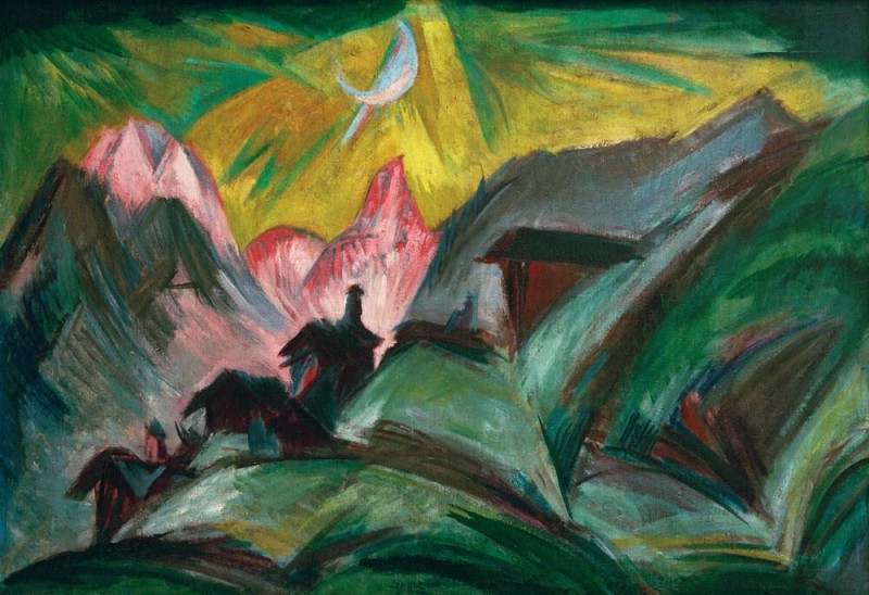 Stafelalp by Moonlight, 1919 | Ernst Ludwig Kirchner | Giclée Canvas Print