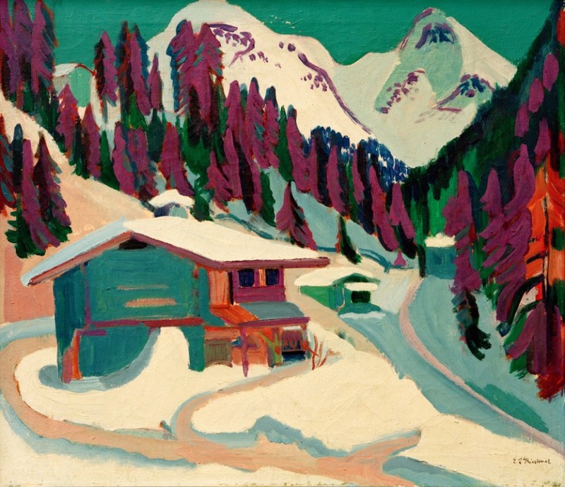 Wildboden in the Snow., 1924 | Ernst Ludwig Kirchner | Giclée Canvas Print