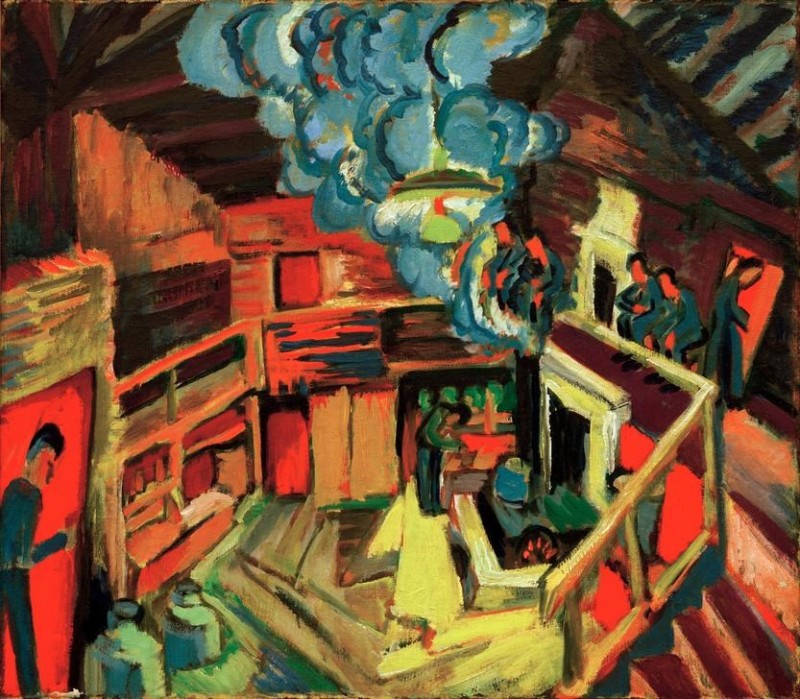 Alte Sennhütte, 1920 | Ernst Ludwig Kirchner | Giclée Leinwand-Kunstdruck