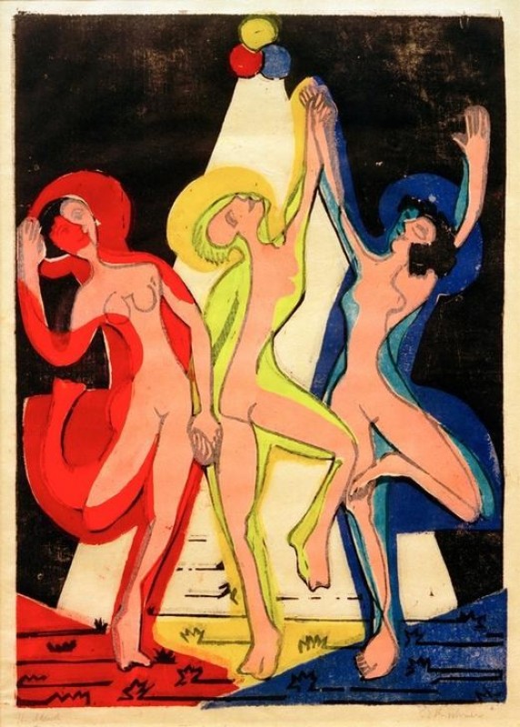Farbentanz, 1933 | Ernst Ludwig Kirchner | Giclée Papier-Kunstdruck