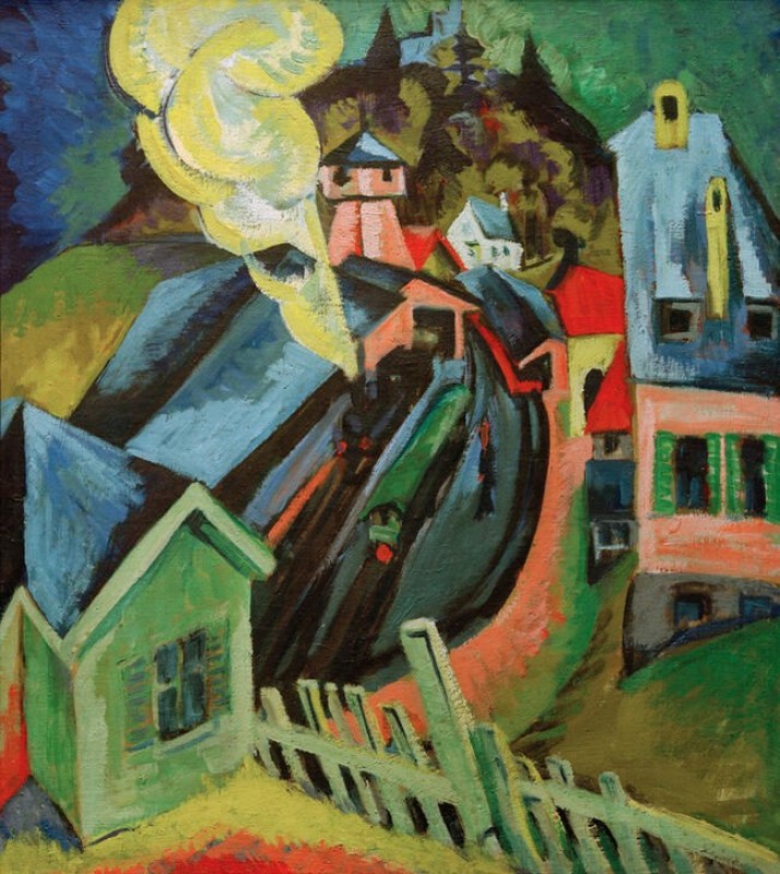 Königstein Railway Station, 1916 | Ernst Ludwig Kirchner | Giclée Canvas Print
