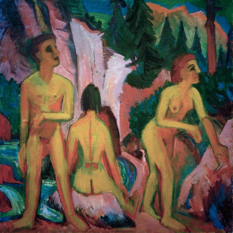 Bathers, 1923 | Ernst Ludwig Kirchner | Giclée Canvas Print