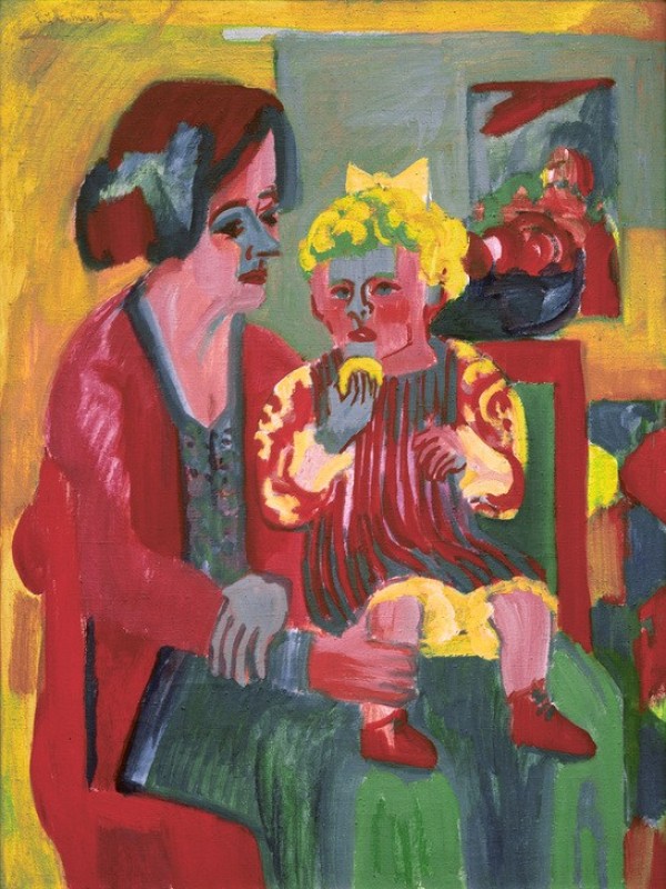 Girl with Child, 1926 | Ernst Ludwig Kirchner | Giclée Canvas Print