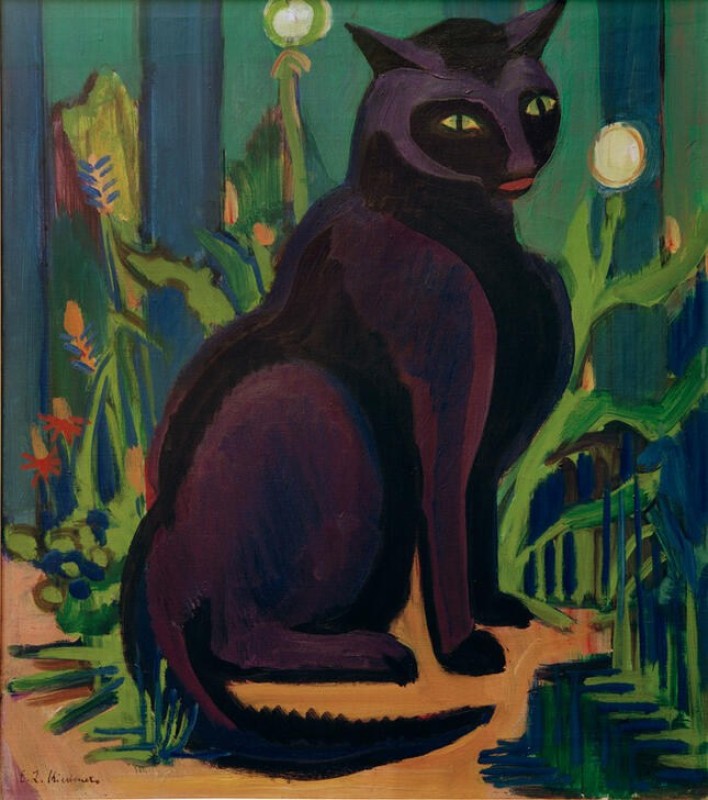 Black Tomcat, 1924 | Ernst Ludwig Kirchner | Giclée Canvas Print