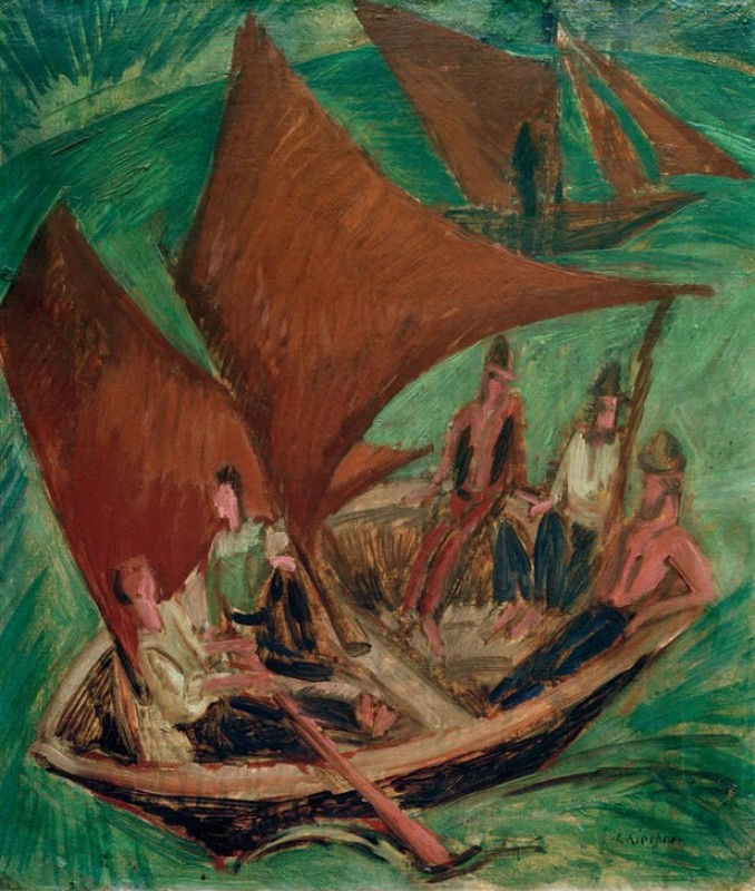 Fishing Boats, 1914 | Ernst Ludwig Kirchner | Giclée Canvas Print