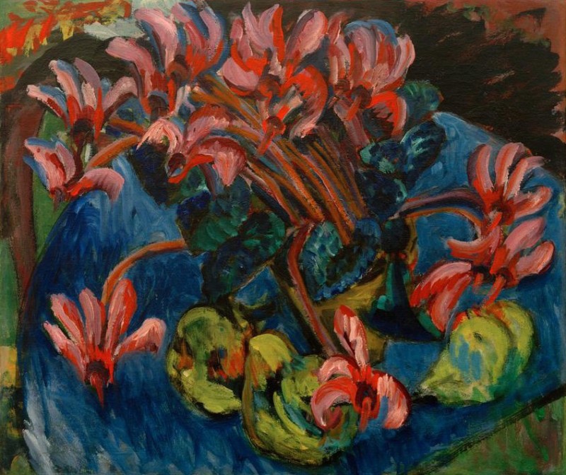 Cyclamen at Christmas, 1917 | Ernst Ludwig Kirchner | Giclée Canvas Print
