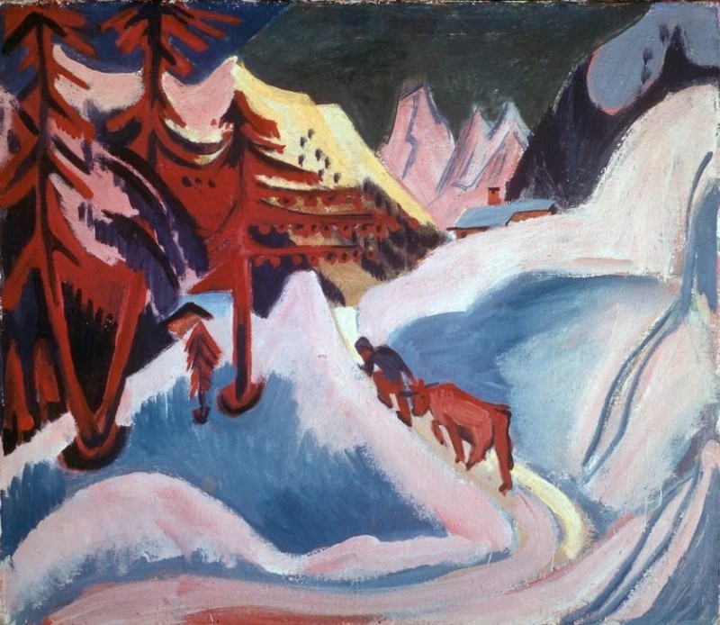 Winter in Davos,  | Ernst Ludwig Kirchner | Giclée Canvas Print