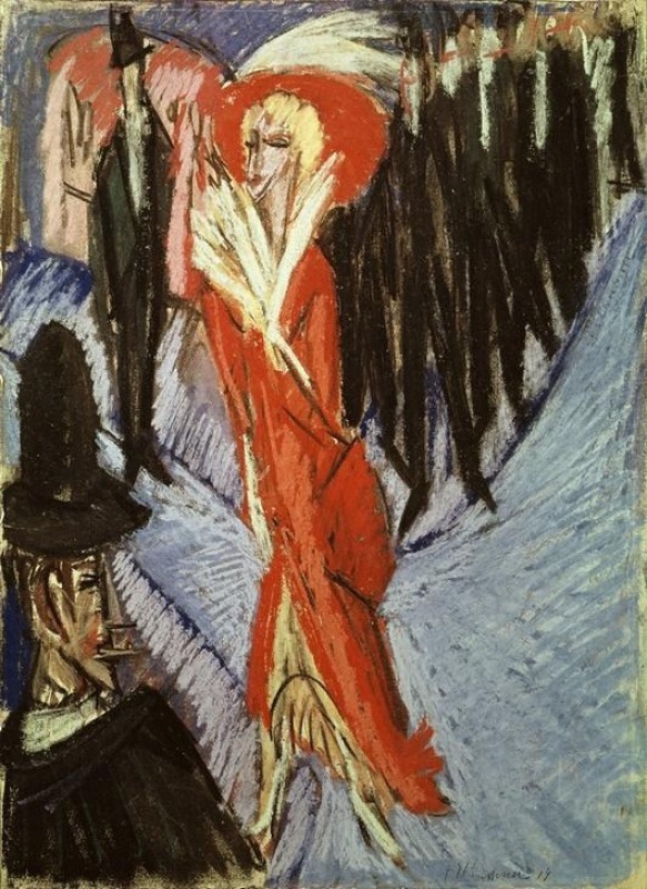 Red Coquette, 1914 | Ernst Ludwig Kirchner | Giclée Canvas Print