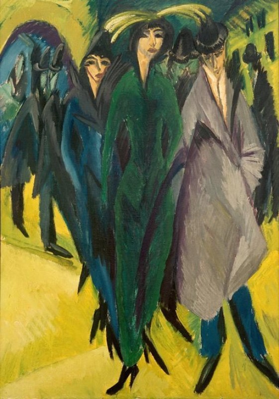 Women in the Street, 1915 | Ernst Ludwig Kirchner | Giclée Canvas Print