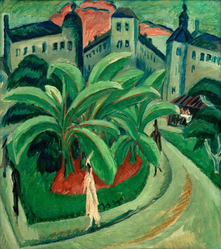 Square in Halle, 1915 | Ernst Ludwig Kirchner | Giclée Canvas Print