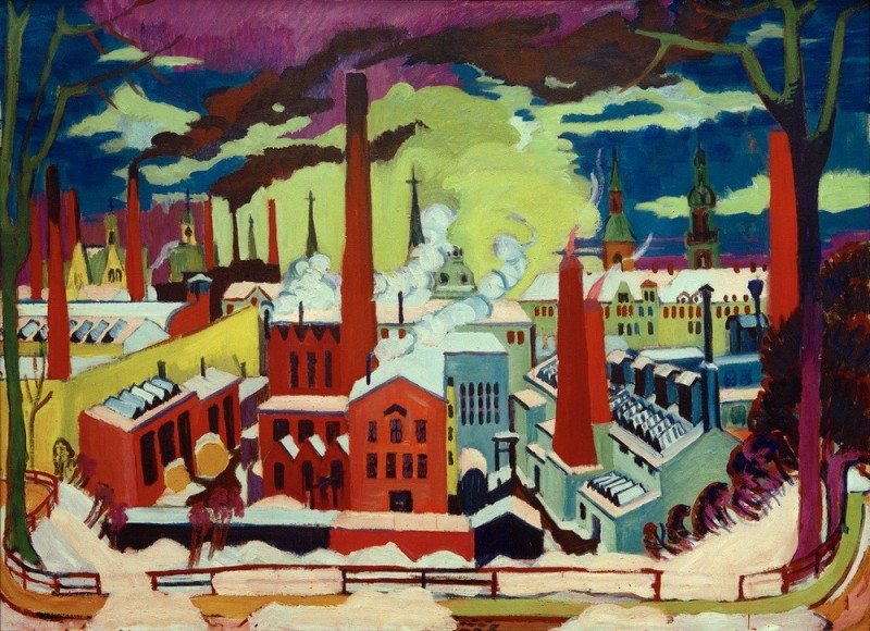 Chemnitz Factories, 1926 | Ernst Ludwig Kirchner | Giclée Canvas Print