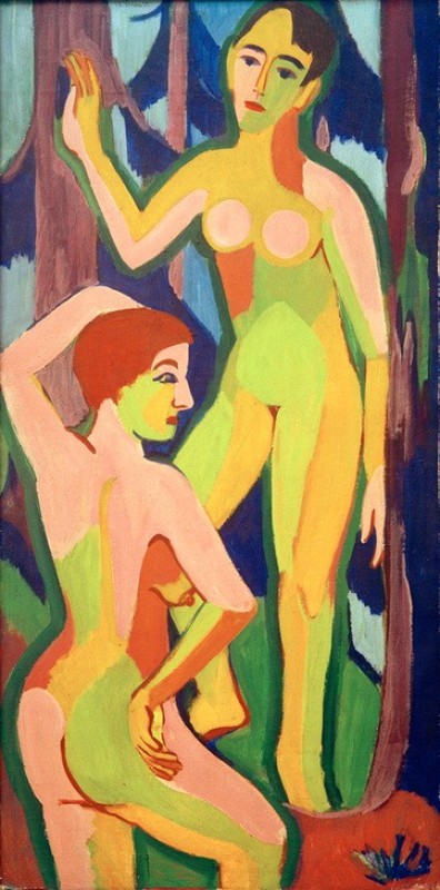 Two Nudes in the Forest II, 1926 | Ernst Ludwig Kirchner | Giclée Canvas Print