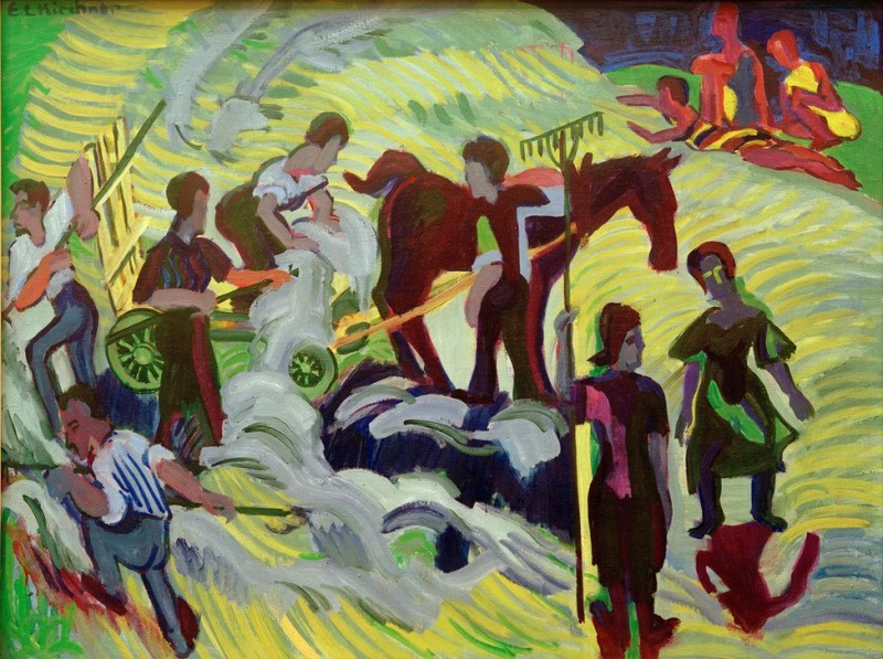 Hay Harvest, 1924 | Ernst Ludwig Kirchner | Giclée Canvas Print