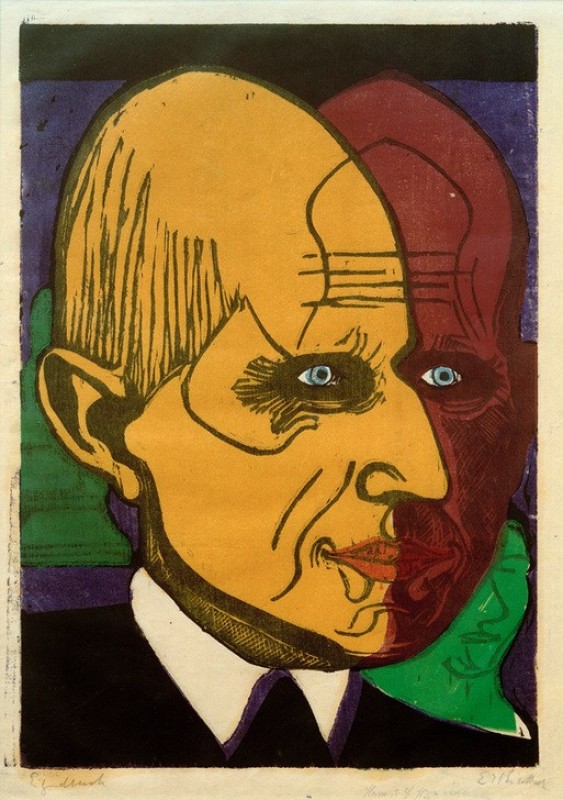 Head Dr. Frédéric Peasant, 1933 | Ernst Ludwig Kirchner | Giclée Paper Art Print