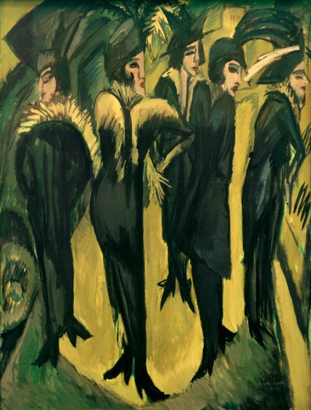 Five women on the street, 1913 | Ernst Ludwig Kirchner | Giclée Canvas Print