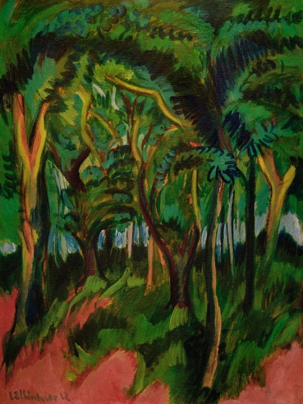 Waldinneres with rosa Vordergrund, 1913 | Ernst Ludwig Kirchner | Giclée Canvas Print