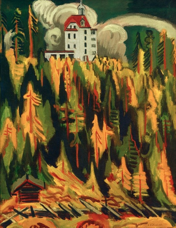 Clavadel in autumn, 1925 | Ernst Ludwig Kirchner | Giclée Canvas Print