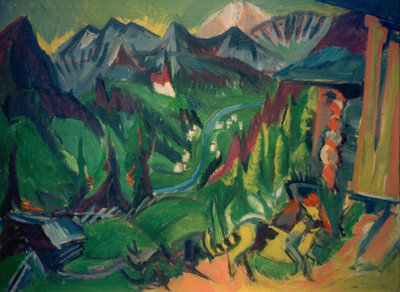 View into the valley, 1919 | Ernst Ludwig Kirchner | Giclée Canvas Print