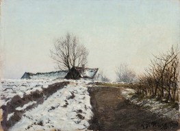 Clear Winter's Day in Late Afternoon. Baldersbrønde, 1904 by Laurits Andersen Ring | Canvas Print