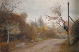 The Country Road at Mogenstrup. Autumn, 1888 by Laurits Andersen Ring | Canvas Print
