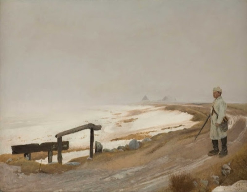Foggy Winter's Day. Karrebæksminde, 1897 | Laurits Andersen Ring | Giclée Canvas Print