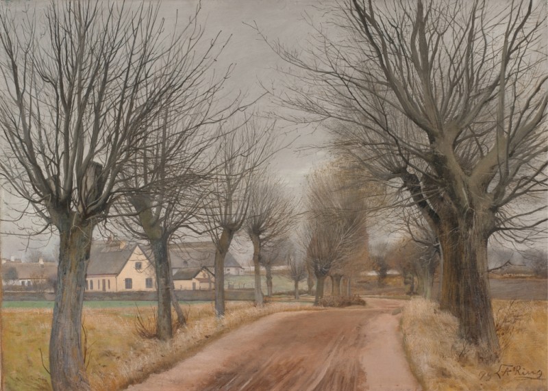 A Road near Vinderød, Zealand, 1898 | Laurits Andersen Ring | Giclée Canvas Print