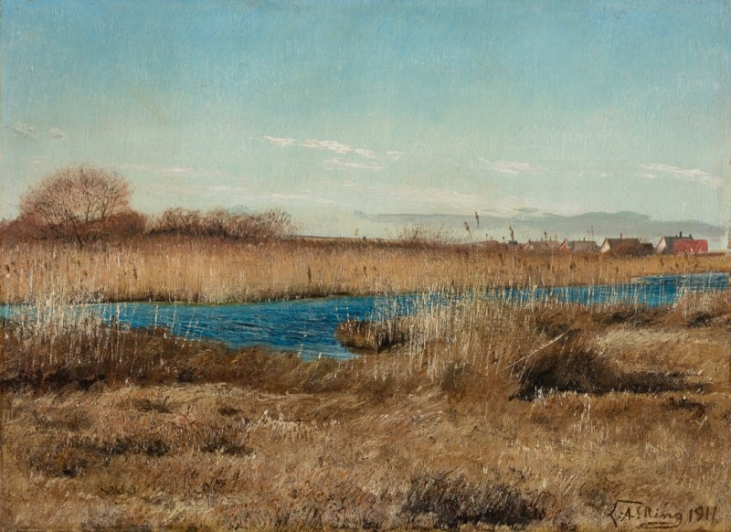 View of a Marsh in January, 1911 | Laurits Andersen Ring | Giclée Canvas Print