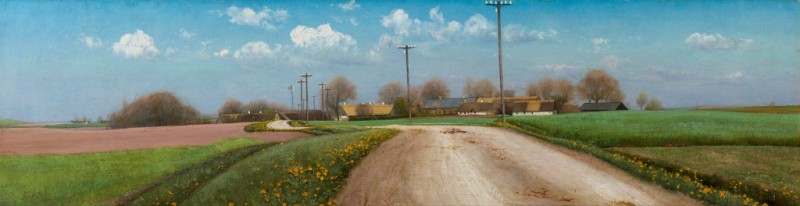 Early Spring Scene: Road with Telegraph, 1906 | Laurits Andersen Ring | Giclée Canvas Print