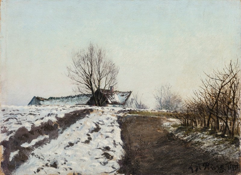 Clear Winter's Day in Late Afternoon. Baldersbrønde, 1904 | Laurits Andersen Ring | Giclée Canvas Print